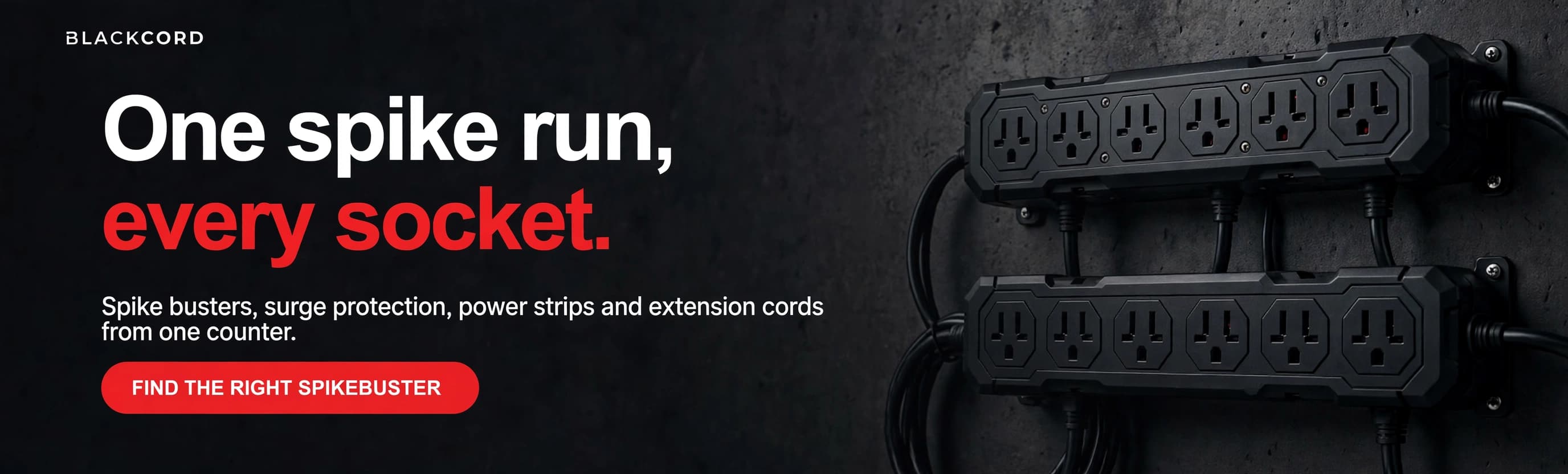 Every socket, protected. Extension boards and spike busters, from the shelf in Vishwas Nagar. Shop spikebusters.